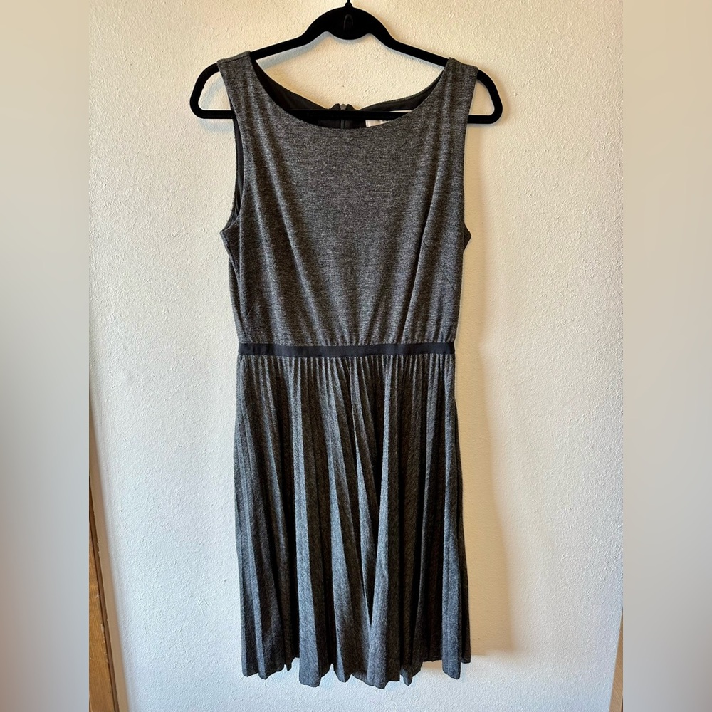 LOFT Gray Midi Dress